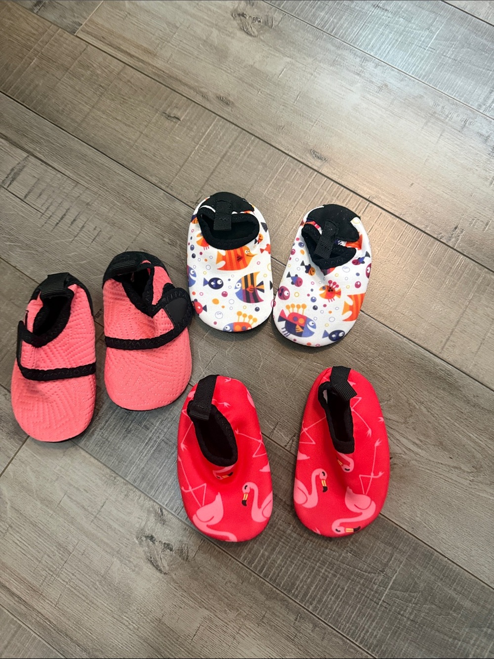 Kids Pink and White Swim Shoes - Splash-Friendly Water Socks
